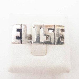 Sterling Silver Raised Lettering Statement Ring