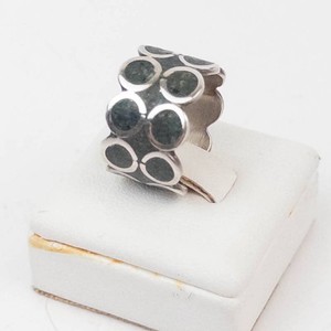 Taxco Mexico Sterling Silver Mosaic Turquoise Ring Size 4.5