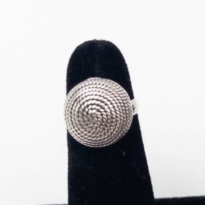 TP-05 Rope Swirl Dome Sterling Silver Ring Size 5