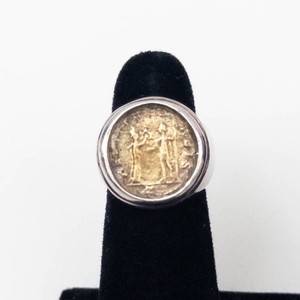 Sipada Roman Coinage Sterling Silver Ring Size 9.5