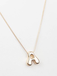 Gold-Tone Letter A Initial Pendant Necklace