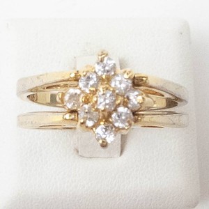Reversible Gold-Tone Amethyst & CZ Statement Ring