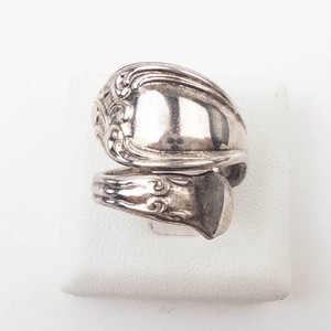 Vintage Silver-Tone Wm. Rogers & Son Spoon Ring