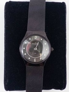 Skagen Black-Tone Stainless Steel Quartz Watch