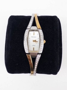 Armitron Gold-Tone & Silver-Tone Crystal Accent Quartz Watch