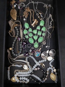 Mixed Fashion Jewelry Lot - Necklaces, Bracelets, Earrings & Pendants