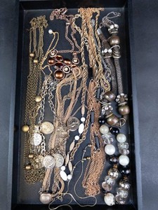 Mixed Costume Jewelry Assortment - Chains, Beads, Pendants & Bracelets