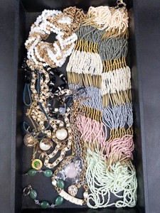 Mixed Lot Costume Jewelry, Beads, Necklaces & Pendants