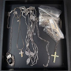 Mixed Lot Cross Pendants, Necklaces & Jewelry Components