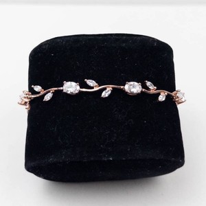 Rose Gold-Tone VinylLeather Bracelet 7.5