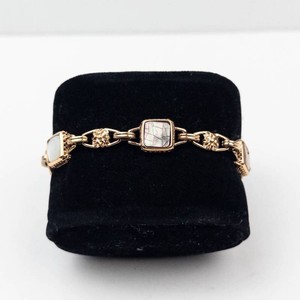 Liz Claiborne Gold-Tone Mother-of-Pearl Bracelet