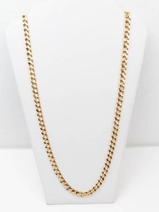 Gold-Tone Mens Curb Chain Necklace