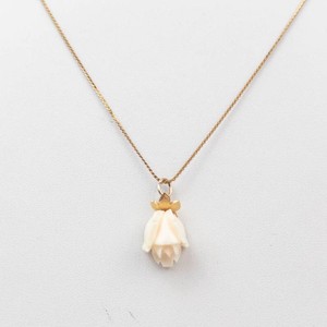 Wells 14K GF Rose Pendant Necklace