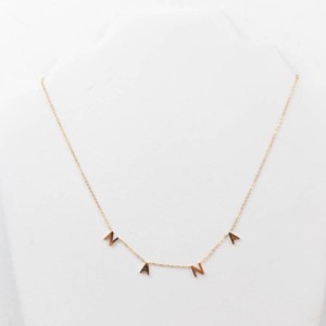 NANA Gold Tone Letter Necklace