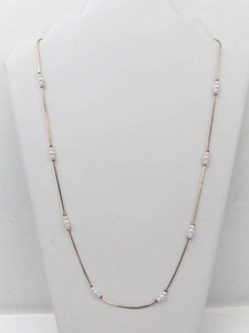 Korea Gold-Tone Faux Pearl Necklace