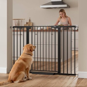 $163 Cumbor 36 Extra Tall Dog Gate for Large Dogs, 30-54 Wide Pet Gate