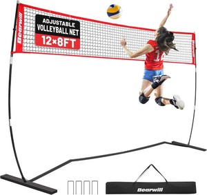Bearwill Volleyball Net, 12FT20FT Portable Volleyball Net for Backyard