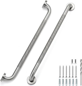 Grab Bars for Shower, 24 Inch Anti-Slip Shower Handle, Brushed Nickel