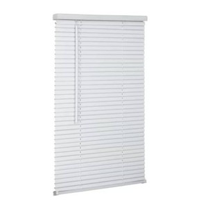 Lotus & Windoware Cordless 1 Vinyl Mini Blind 23 Wide x 84 Long, White (MLX2384WH)