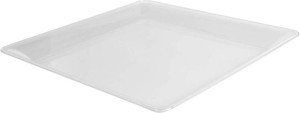 $91 - 16 X 16 Square Platter, Clear, Pack of 20
