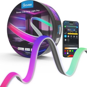 $150 Govee 16.4ft COB LED Strip Light Pro, RGBICW Light with Warm White, WiFi