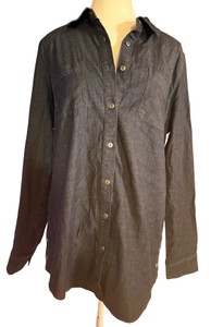 Denim & Company - Womens Button Up Denim Shirt  - Size Small