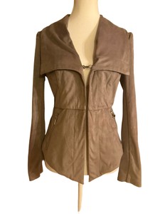 BNCI Brand - Womens Grey Suede Blazer Jacket - Size Small