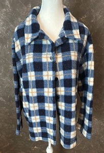 Vintage Fashion Bug-Womens-Fleece Button Up Jacket. Size 2224W