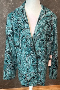 Dress Barn Brand-NWT-Womens- Paisley Blazer.  Size2X