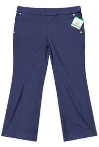 Anne Klein Womens Navy Blue Straight Leg Dress Pants NWT