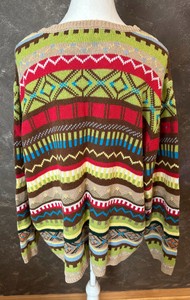 Bedford Fair Lifestyles-Womens-Multi-pattern Sweater-Size 2XL