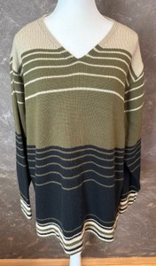 Erika II and Co Brand-Womens-Striped Sweater-Size 2XL