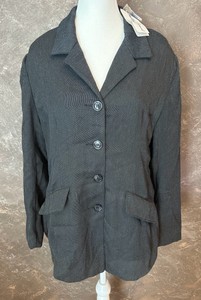 Maggie Lawrence-Womens-Four-Button Tailored Blazer.  Size Large