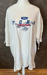 Spike Sports Brand- Mens-Vintage 90s-Ford Racing Tshirt-Size 2X