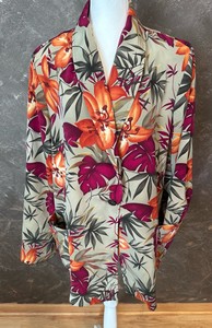Fashion Bug-Womens-Tropical Print-Blazer-Size 18-20