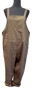 Lyndsey Overalls by Tickled Teal. Womens Olive Green Jumpsuit. Size XL