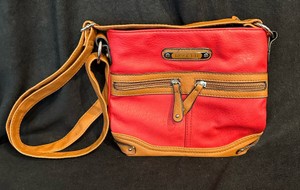 Rosetti Brand-Red with Tan Accents-Crossbody Bag