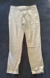 H&M Brand-Mens Slim-fit-Dress Pants-Light Gray Color-Size 31x30