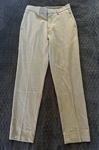 J.M Haggar Brand-Flat Front-Dress Pants-Gray-Size 29x30