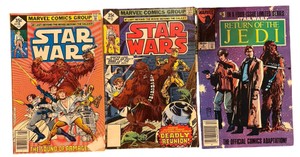 Return of The Jedi #3, Star Wars #13, #14 - Marvel Comics