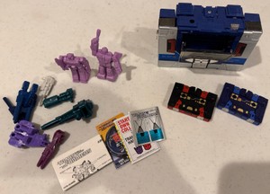 Vintage Transformers G1 Soundwave Action Figure Lot with Cassettes & Paperwork
