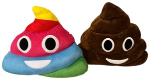 Poop Emoji Throw Pillows