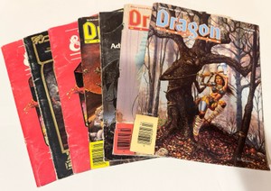 Dungeon & Dragons w Dragon Magazines- #167, #155, #157