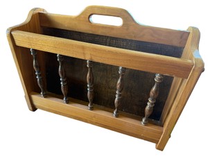 Wooden Magazine Rack  Newspaper Holder