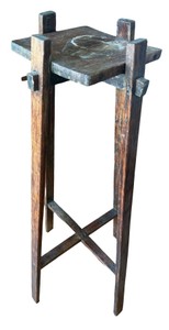 Antique Wooden Plant Stand  Pedestal Stand