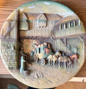 W.H. Bossons Chalkware Wall Plaque
