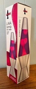 LAVA Brand 14.5 Lava Lamp  Red Wax Purple Liquid  Original Box