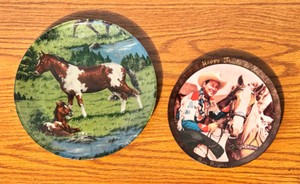 Vintage Western Horse & Roy Rogers Decorative Collector Plates