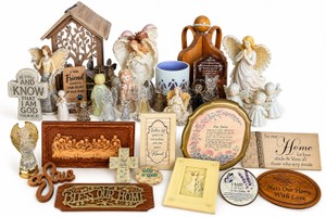 Large Angel & Christian Inspirational Dcor Lot  Figurines, Plaques & Signs