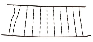 Vintage Wrought Iron Twisted Metal Railing  Architectural Salvage